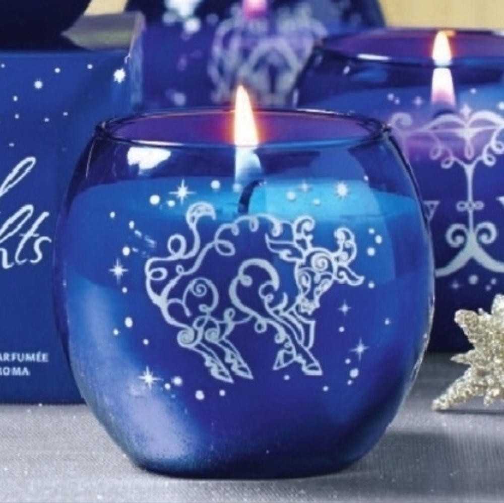 🩵NIB PartyLite Taurus Celestial Lights 7.8oz Scented Candle